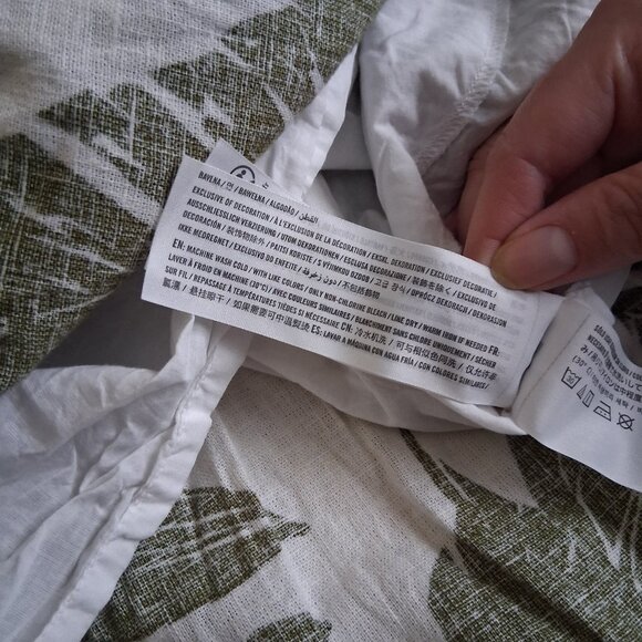 Abercrombie & Fitch Women's XLP Green Tropical Print Linen Blend Maxi Skirt - Picture 8 of 15